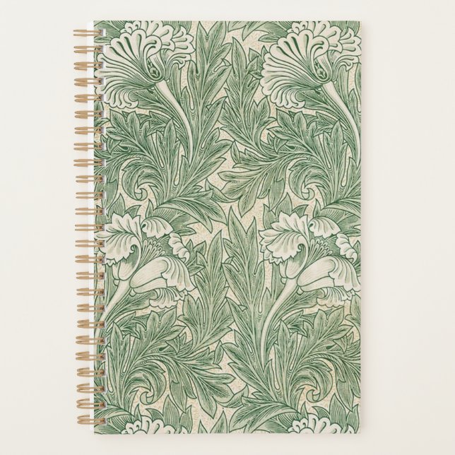 Agenda Tulip Pattern (1875) Apresentada Por William Morri (Frente)
