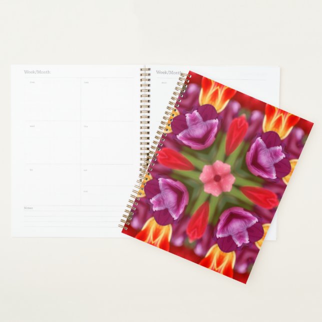 Agenda Tulipas Coloridas Caleidoscópio (Exibição)