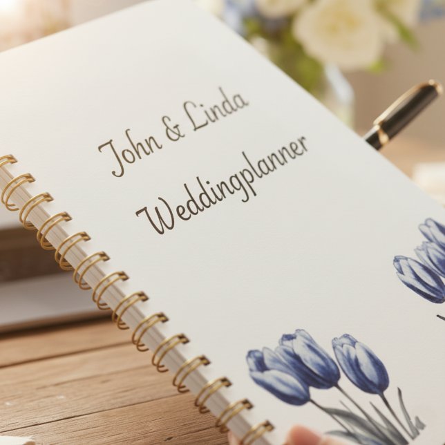 Agenda Tulipas no Azul Delft (Criador carregado)