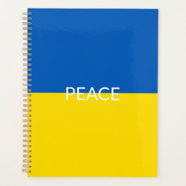 Agenda Ucrânia sinaliza o texto personalizado azul amarel