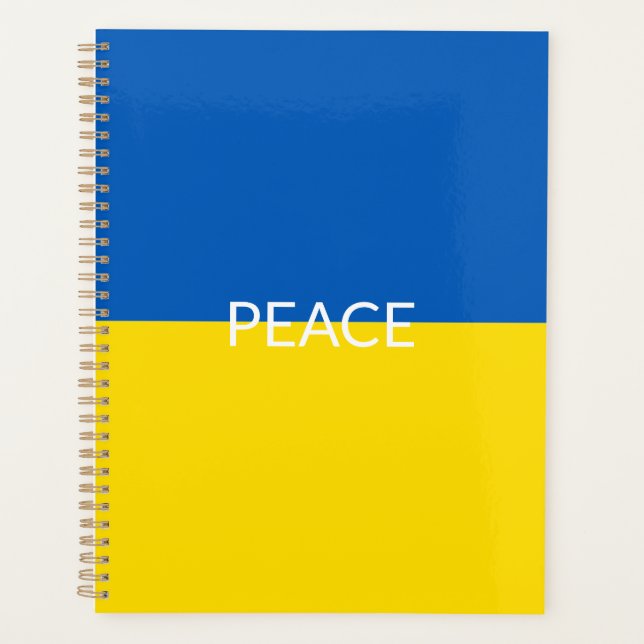 Agenda Ucrânia sinaliza o texto personalizado azul amarel (Frente)