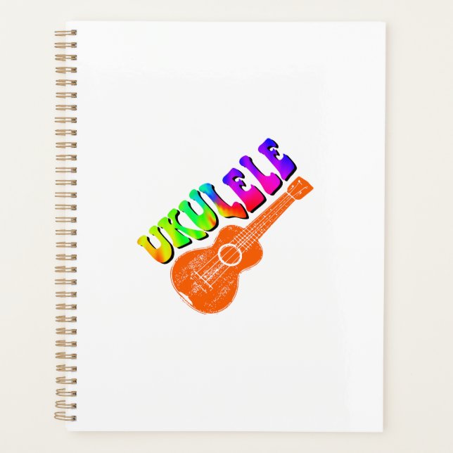 Agenda Ukulele Tie Dye Groovy Art (Frente)