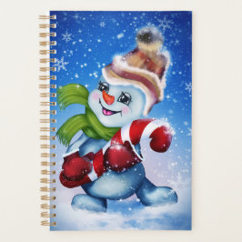 Agenda Um boneco de neve festivo