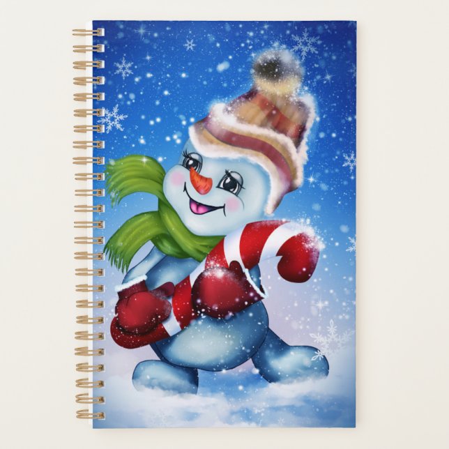 Agenda Um boneco de neve festivo (Frente)