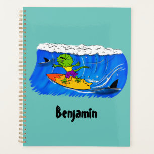 Agenda Um desenho animado de lagarto-do-pescoço