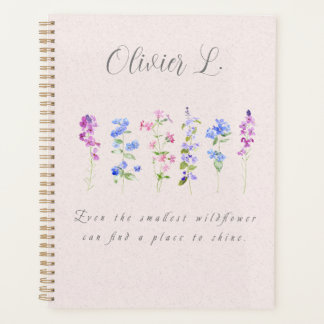 Agenda um lugar para flores silvestres brilharem manualme