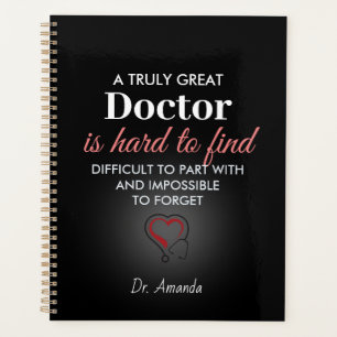 Agenda Um Médico Realmente Ótimo – Nome Personalizado