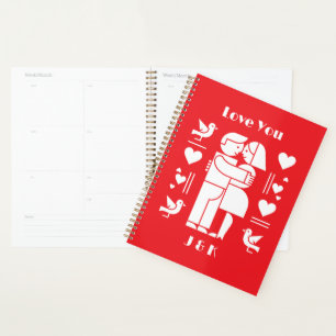 Agenda Um moderno Bauhaus personalizado para o Dia dos Na