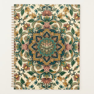 Agenda Um Padrão de Mandala Floral