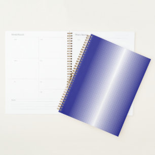 Agenda Um padrão geométrico azul intrincado com simétrico