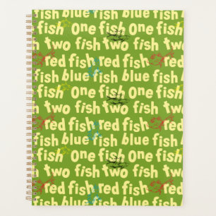 Agenda Um Peixe Dois Peixes Padrão Tipográfico