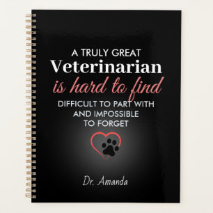 Agenda Um Verdadeiro Grande Veterinário – Nome Personaliz