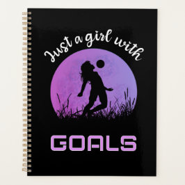 Agenda Uma garota com gols de belo futebol