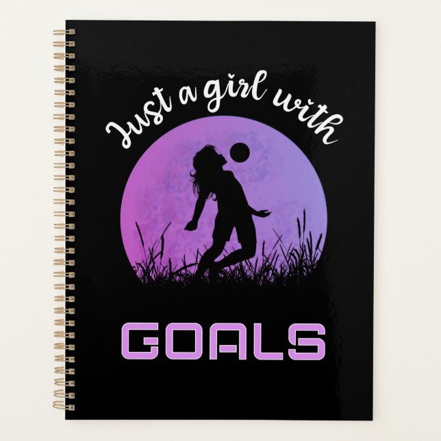 Agenda Uma garota com gols de belo futebol (Frente)