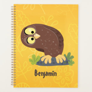 Agenda Uma ilustração curiosa e engraçada de desenho a