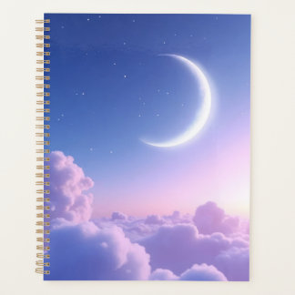 Agenda Uma lua crescente serena e bonita. Gerado por IA