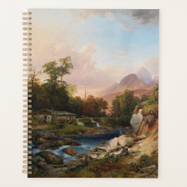 Agenda Uma paisagem de montanha com um Smithy