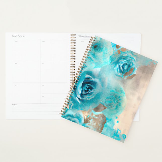 Agenda Uma Série de Design de Ephemera Azul Shabby Chic 7 (Exibição)