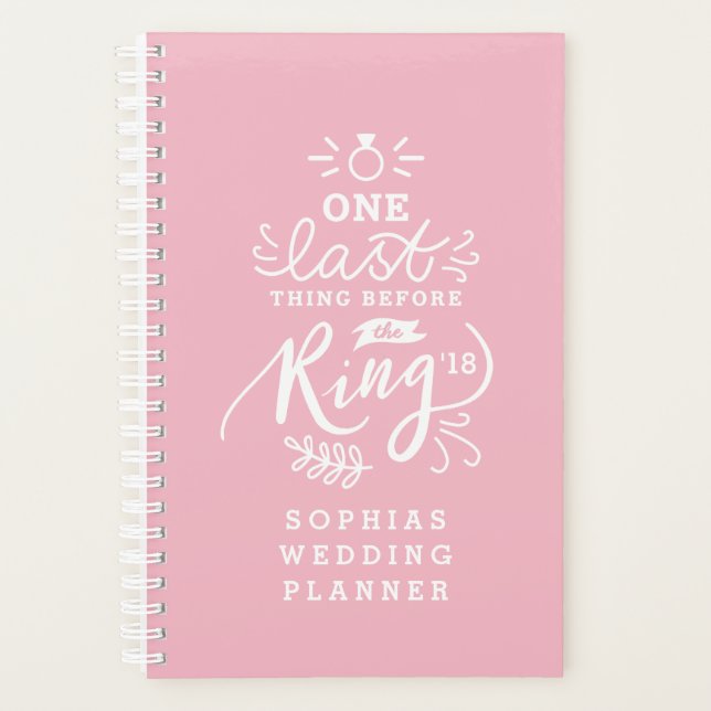 AGENDA UMA ÚLTIMA COISA ANTES DO ANEL (Frente)