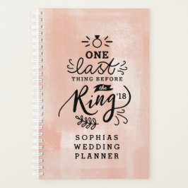 AGENDA UMA ÚLTIMA COISA ANTES DO ANEL