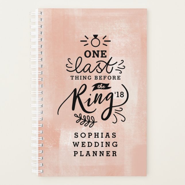 AGENDA UMA ÚLTIMA COISA ANTES DO ANEL (Frente)