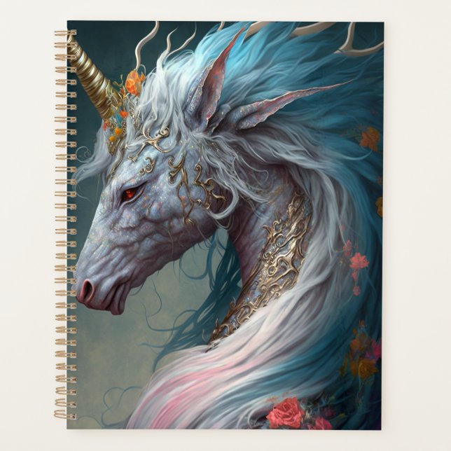 Agenda Unicorn Dragon Fantasy Art (Frente)