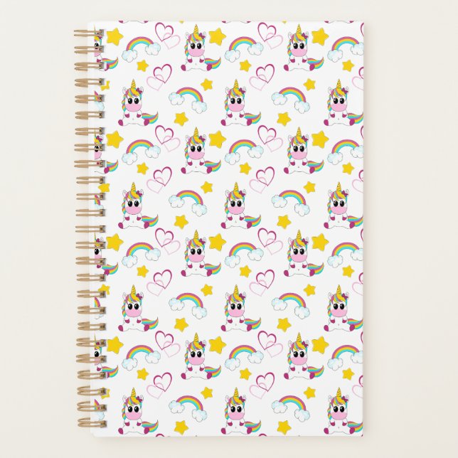 Agenda Unicorn pattern (Frente)
