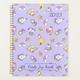 Agenda Unicorn Rainbow Star Leve Puro Pensada