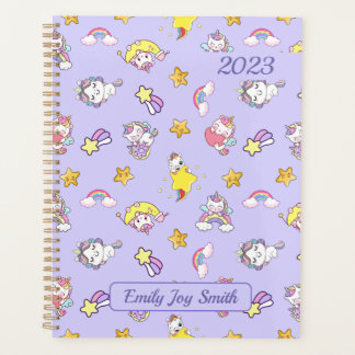 Agenda Unicorn Rainbow Star Leve Puro Pensada