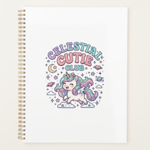 Agenda Unicórnio Clube de Lindos Celestiais Produto Estil