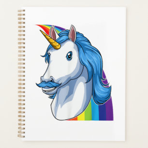 Agenda Unicórnio com Bigode Dadacorn Dadicorn Unicórnio D