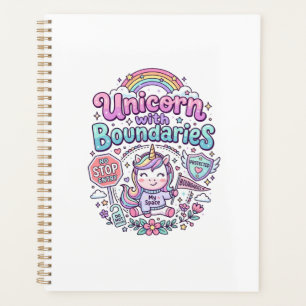Agenda Unicórnio com Limites Roupas Encantadoras Gráfico_