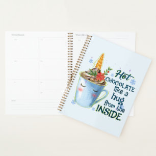 Agenda Unicórnio de Chocolate Quente Cozy Unicorn Winte