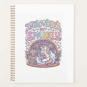 Agenda Unicórnio Introvertido mas Espelhante Original Bra