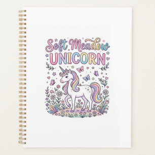 Agenda Unicórnio Suave Prado Unicórnio Adorável Design Ve