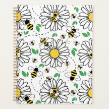 Unique Bees & Daisies Spring Planner Journal