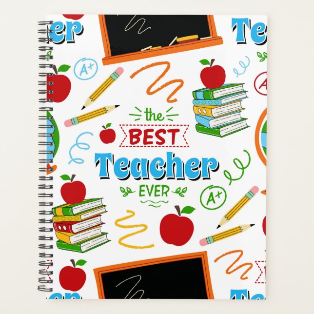 Agenda Unique Best Teacher Planner Journal (Frente)