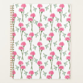 Agenda Unique Carnation Floral Planner Journal