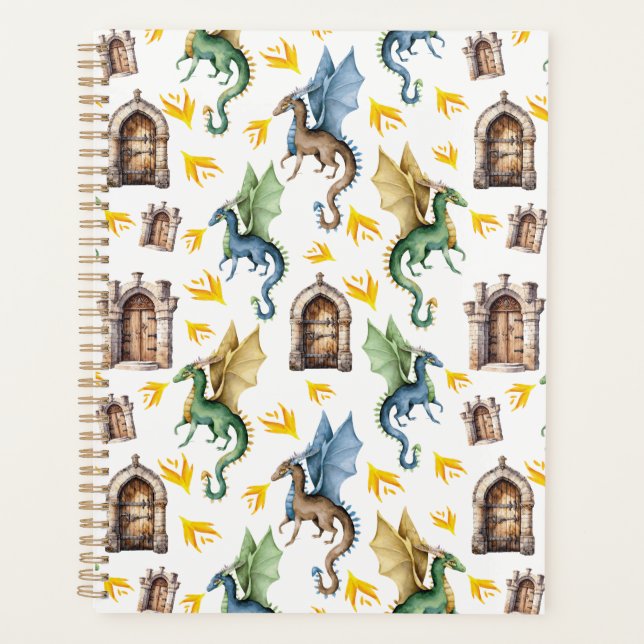 Agenda Unique Fire Dragons Planner Journal (Frente)