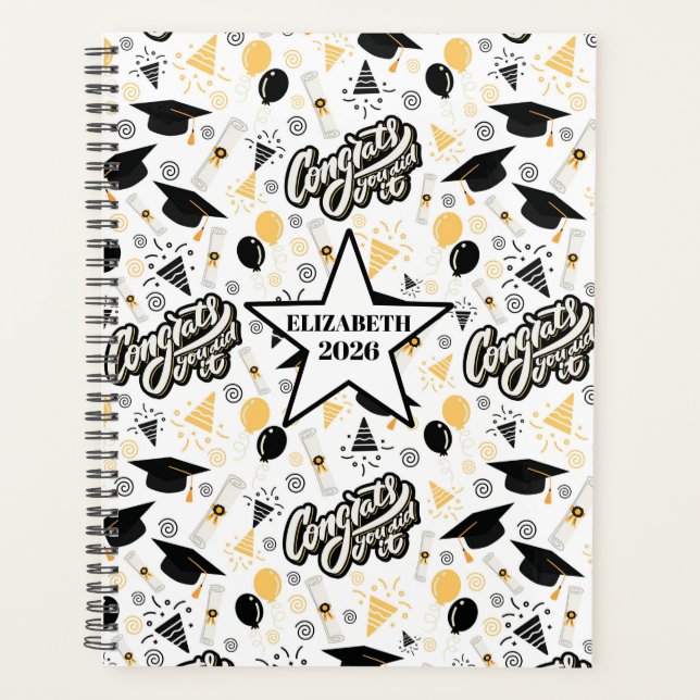 Agenda Unique Graduation Planner Journal (Frente)