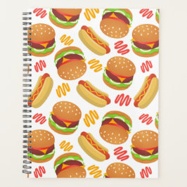 Agenda Unique Hamburgers & Hotdogs Planner Journal