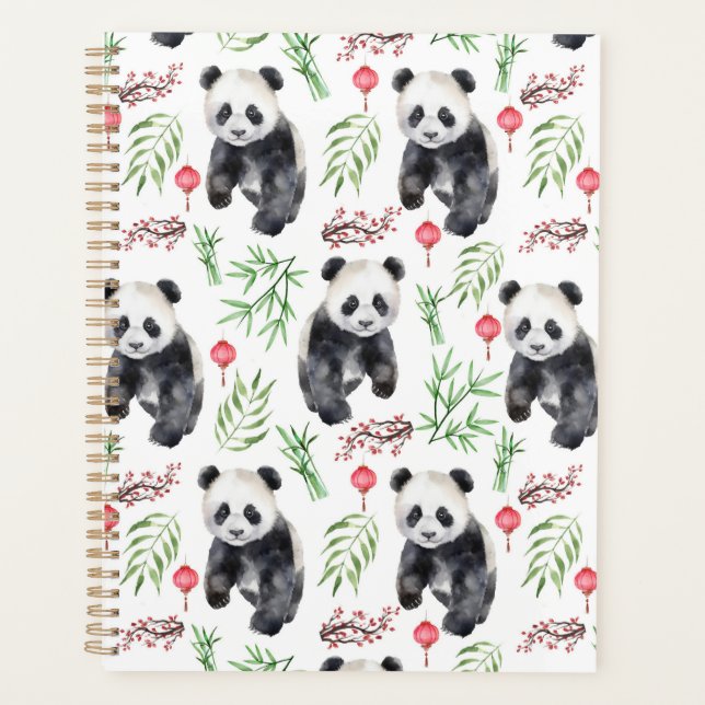 Agenda Unique Pandas Planner Journal (Frente)