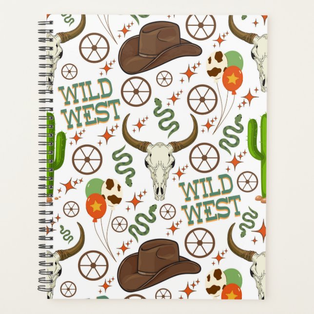 Agenda Unique Wild West Planner Journal (Frente)