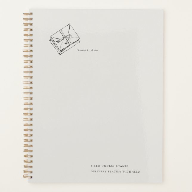 Agenda Unsent Letters- Regency Correspondence (Frente)