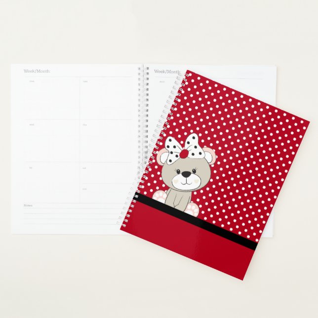 Agenda ursinho fofo (Exibição)