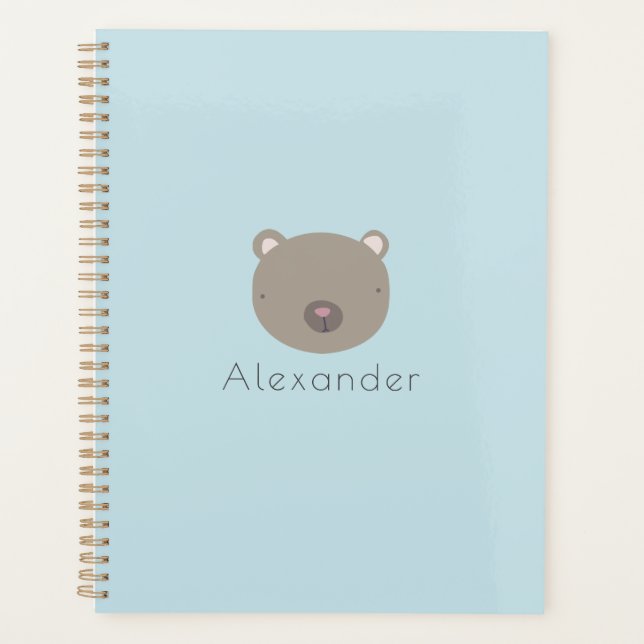 Agenda Urso de Corte Personalizado (Frente)