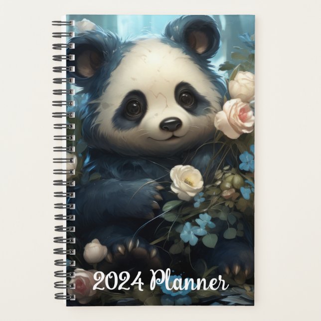 Agenda Urso de Panda e Flores (Frente)