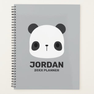 Agenda Urso Panda Bonito com Nome Personalizado