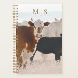 Agenda Vacas De Montana Monogramas Em Prado