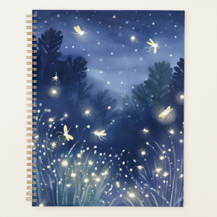 Agenda Vaga-lumes à Noite   Vaga-lume Azul Aquarela